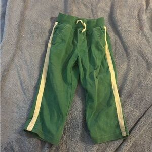 Cherokee Green Kids Joggers with Cream Stripes